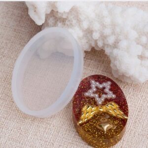 Oval pendant silicone mold