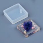 Square pendant silicone mold 006