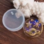 Round pendant silicone mold 005