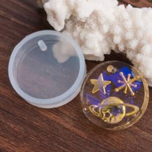 Round pendant silicone mold 005