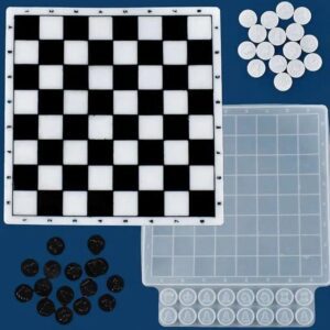Chess and checkers silicone mold