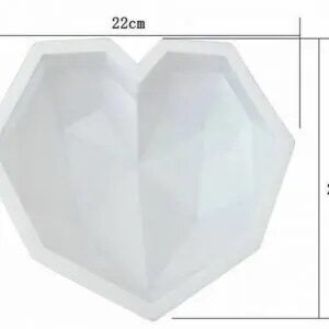 Large heart silicone mold