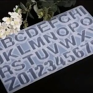 Silicone alphabet mold