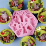 Silicone forest animals mold