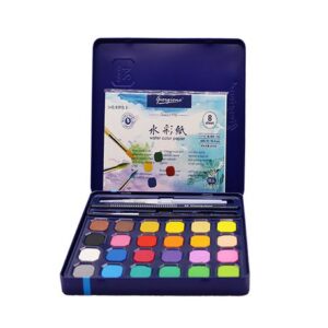 24Colors solid water color paints