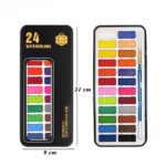 Watercolor set of 24 in metal box