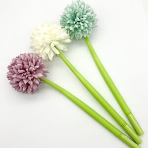 Peony flower gel pen (black)