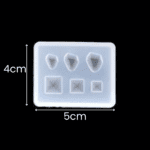 Jewelery crystals silicone mold