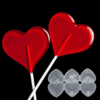 Lolipop hearts silicone mold