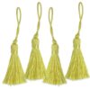 Golden yellow tassels (2pcs)