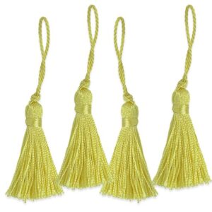 Golden yellow tassels (2pcs)