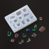 Mix crystals silicone mold 011