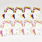 Unicorn silicone teething toy