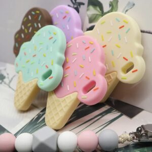 Ice cream silicone teething toy