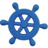 Blue steering wheel silicone teething toy