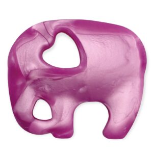 Pink elephant silicone teething toy