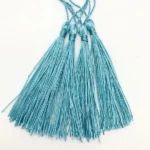 Blue tassels thin (4pcs)
