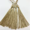 Metallic tassels thin (4pcs)