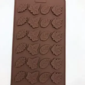 Silicone leaf chocolate mold