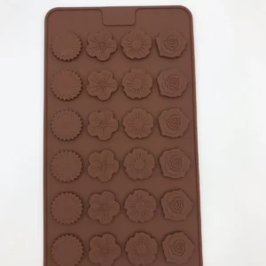 Silicone flower chocolate mold