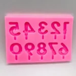 Silicone number mold