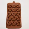 Silicone heart chocolate candy mold