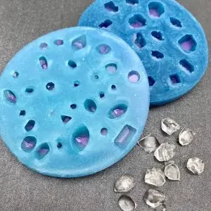 Handmade silicone mold for shiny crystals