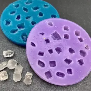 Handmade silicone mold for matte crystals