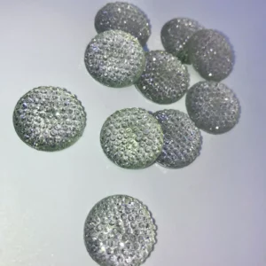 Epoxy decoration crystals (silver)