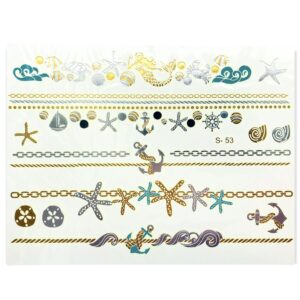 Metallic tattoo sticker S-53