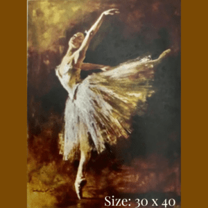 Diamond painting art - ballerina dancing