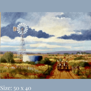 Diamond painting art - country road