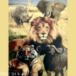 Diamond painting art - African animals - big 5