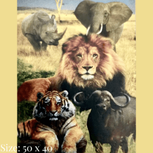 Diamond painting art - African animals - big 5