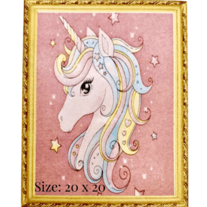 Diamond painting art - unicorn head