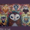Diamond painting art - owls