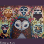 Diamond painting art - owls