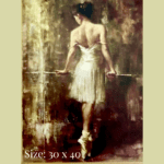 Diamond painting art - ballerina at the barre