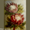 Diamond painting art - protea flowers