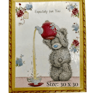 Diamond painting art - bear with teapot