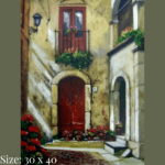 Diamond painting art - European street corner