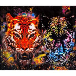 Painting by numbers- tiger