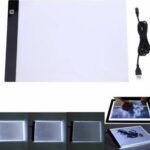 Diamond painting under light - A4