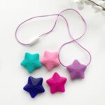 Silicone teething beads - stars