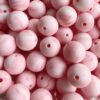 Marple Pink Silicone Teething Beads 10pcs - 12mm