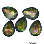 Large teardrop crystals – 5pcs