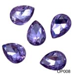 Large teardrop crystals – 5pcs