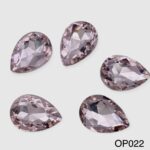 Large teardrop crystals – 5pcs