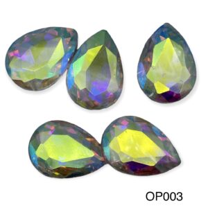 Large teardrop crystals – 5pcs
