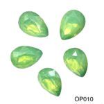 Large teardrop crystals – 5pcs